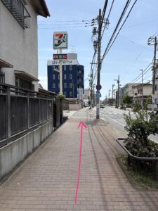 習志野市のピアノ教室までのアクセス京成津田沼セブンイレブン