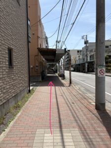 習志野市のピアノ教室までのアクセスワイガヤ通り