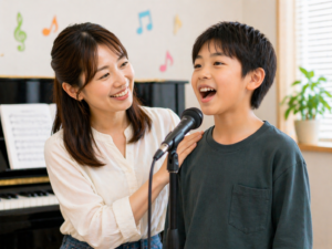 津田沼のボーカル教室レッスンの様子